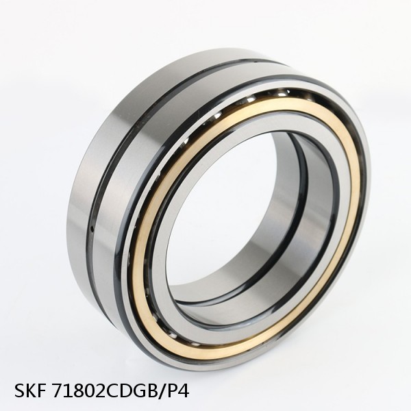 71802CDGB/P4 SKF Super Precision,Super Precision Bearings,Super Precision Angular Contact,71800 Series,15 Degree Contact Angle